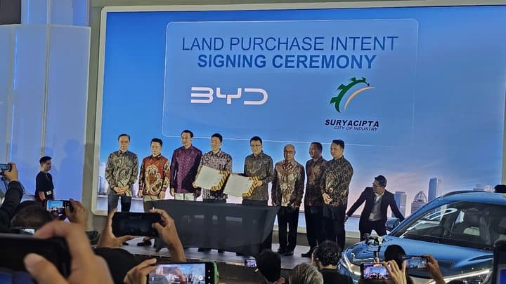 BYD Resmikan Pembelian Lahan Pabrik di Subang BYD Resmikan Pembelian Lahan Pabrik di Subang