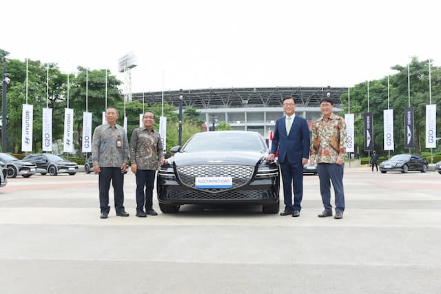 Giliran Hyundai Serahkan Ratusan Unit Genesis dan Ioniq 5 untuk KTT G20