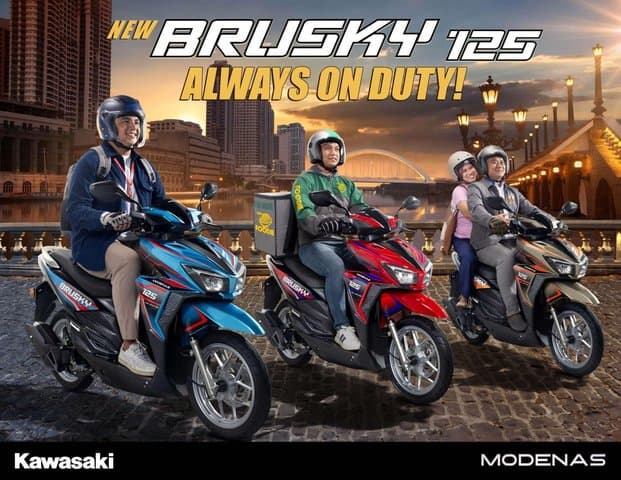 Kenalin Nih Motor Matic Kawasaki Brusky 125, Tampang Mirip Vario! Kenalin Nih Motor Matic Kawasaki Brusky 125, Tampang Mirip Vario!