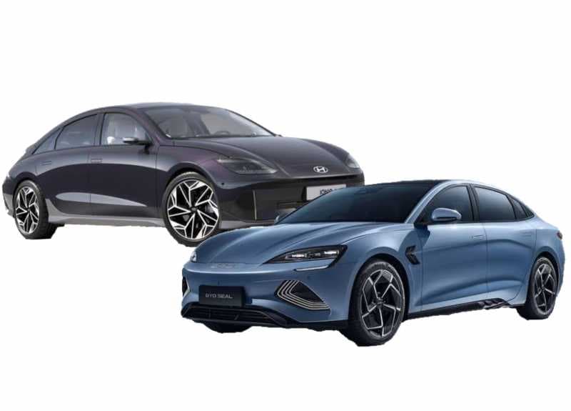 Komparasi Mobil Sport Listrik: Adu Kencang BYD Seal vs Hyundai IONIQ 6