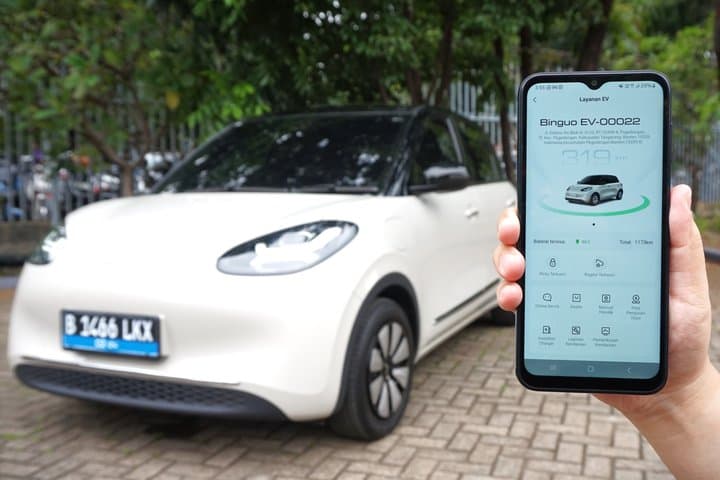 Pengguna Wuling BinguoEV Bisa Mantau Mobil Pakai Ponsel Pengguna Wuling BinguoEV Bisa Mantau Mobil Pakai Ponsel