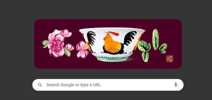 Unik, Mangkuk Ayam Jago Mejeng di Google Doodle Hari Ini Unik, Mangkuk Ayam Jago Mejeng di Google Doodle Hari Ini