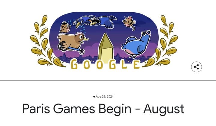 Google Doodle Meriahkan Opening Paralimpiade Paris 2024 Hari Ini Google Doodle Meriahkan Opening Paralimpiade Paris 2024 Hari Ini