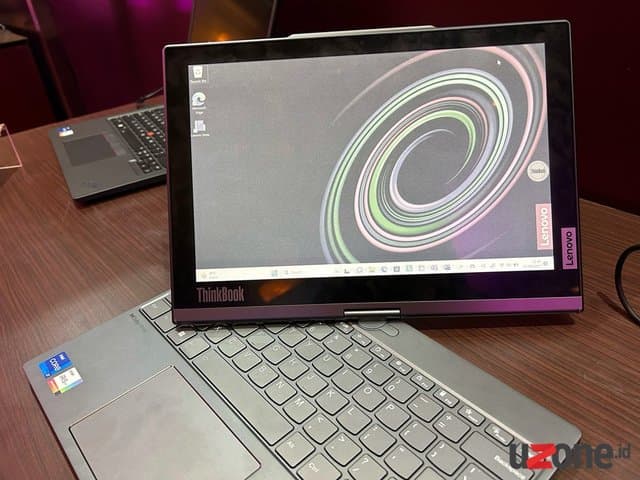 Lenovo ThinkBook Plus Twist, Laptop 2 Layar Bisa Diputar Kiri-Kanan Lenovo ThinkBook Plus Twist, Laptop 2 Layar Bisa Diputar Kiri-Kanan