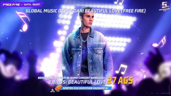Free Fire Bagi-bagi Karakter Justin Bieber, Syaratnya Cuma Login Free Fire Bagi-bagi Karakter Justin Bieber, Syaratnya Cuma Login