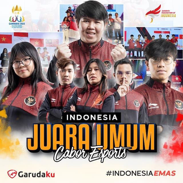 Selamat! Timnas eSports Indonesia Juara Umum SEA Games 2023