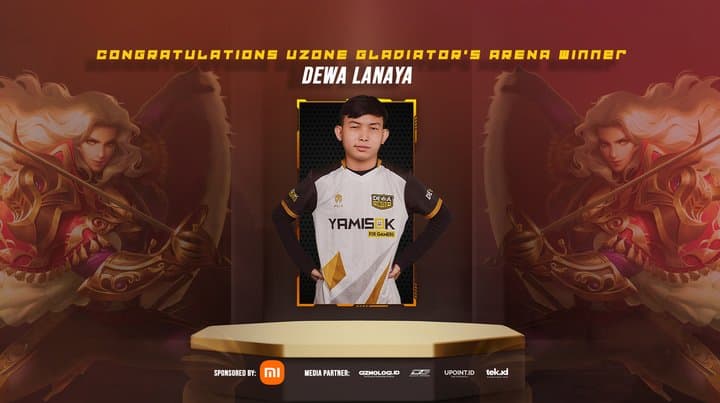 Selamat! Dewa Lanaya Segel Gelar Juara Uzone Gladiator Arena Selamat! Dewa Lanaya Segel Gelar Juara Uzone Gladiator Arena