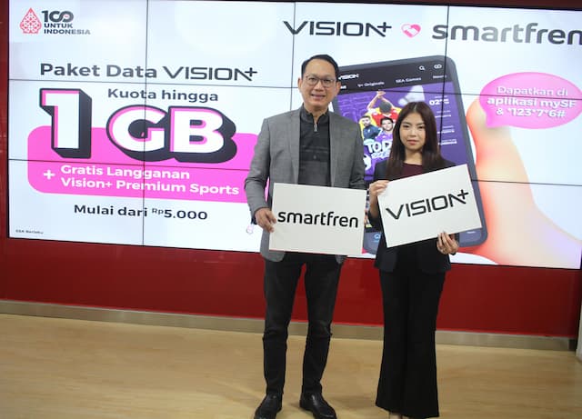 Paket Data Vision+ Smartfren Dibanderol dari Rp5 Ribu, Dapat Konten Apa?