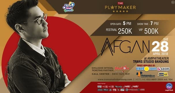 Afgan Konser di Trans Studio Bandung 28 April