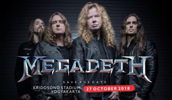 Jangan Lupa, Megadeth Tampil di Jogjarockarta pada 27 Oktober