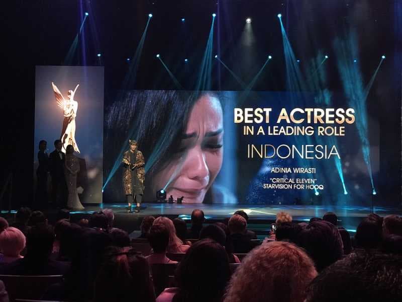 Adinia Wirasti Raih Best Actress di Asian Academic Creative Awards 2018