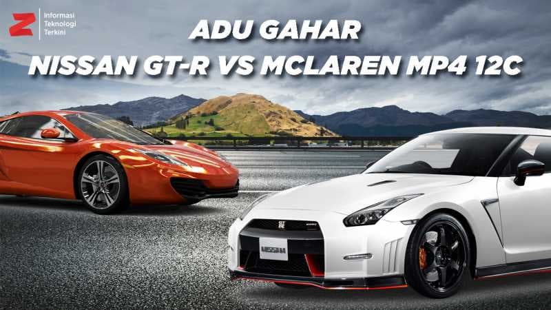 VIDEO Nissan GTR vs McLaren MP4, Adu Spek Supercar yang Hancur di Jagorawi