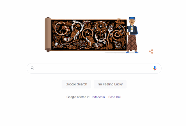 Google Doodle Kenang Kelahiran Go Tik Swan, Pelopor Batik Indonesia