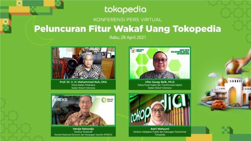 Tokopedia Luncurkan Fitur Wakaf Uang, Gandeng Badan Wakaf Indonesia dkk