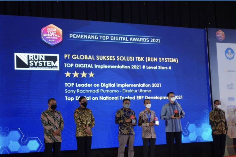 Startup RUN System Raih 3 Penghargaan di TOP Digital Award 2021