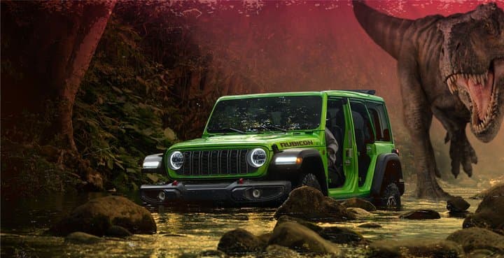 Jeep Wrangler 4xe Mojito, Ikon Adventure EV di 'Jurassic World Rebirth' Jeep Wrangler 4xe Mojito, Ikon Adventure EV di 'Jurassic World Rebirth'