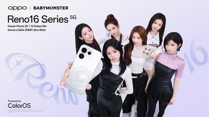 BABYMONSTER Jadi Wajah Baru Oppo Reno16 Series, PO Dibuka di Indonesia BABYMONSTER Jadi Wajah Baru Oppo Reno16 Series, PO Dibuka di Indonesia