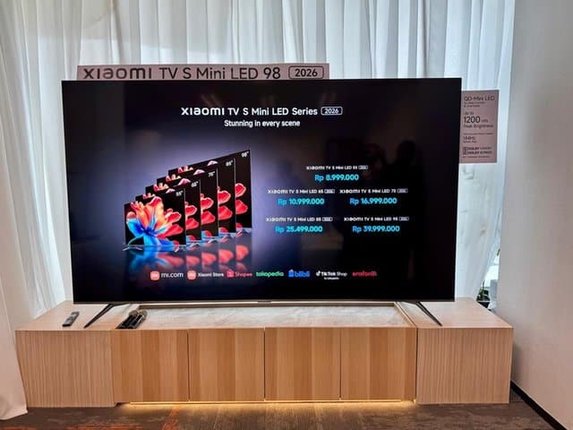 4 Varian Xiaomi TV S Mini LED 2026: Paling Jumbo Dibanderol Rp40 Juta
4 Varian Xiaomi TV S Mini LED 2026: Paling Jumbo Dibanderol Rp40 Juta