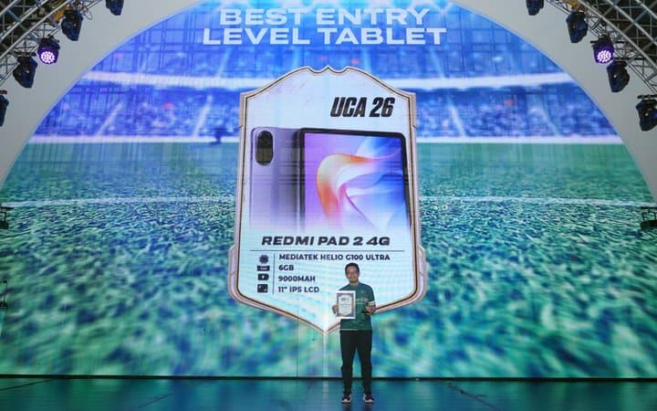 Juara Best Entry-Level Tablet di UCA 2026: Redmi Pad 2 4G Juara Best Entry-Level Tablet di UCA 2026: Redmi Pad 2 4G