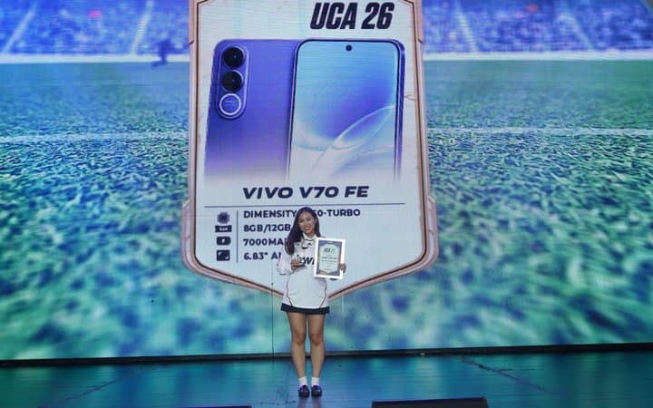 vivo V70 FE Sabet Most Worthy Smartphone di Uzone Choice Awards 2026 vivo V70 FE Sabet Most Worthy Smartphone di Uzone Choice Awards 2026