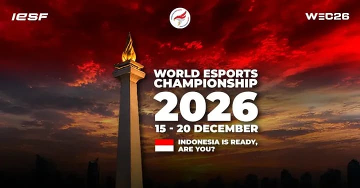 Indonesia Tuan Rumah Piala Dunia eSports 2026, Digelar 15 Desember Indonesia Tuan Rumah Piala Dunia eSports 2026, Digelar 15 Desember
