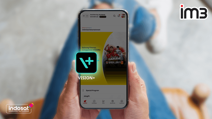 Streaming Makin Gampang Lewat Kolaborasi VISION+ dan Indosat Streaming Makin Gampang Lewat Kolaborasi VISION+ dan Indosat