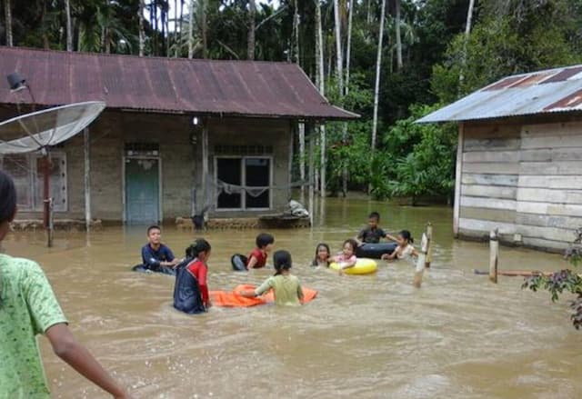  Ratusan Rumah Di Aceh Selatan Terendam Banjir 