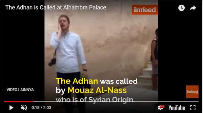 Laki-Laki Suriah Azan di Istana Kuno Spanyol Jadi Viral, Kenapa?