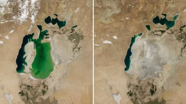 Foto-foto Perbandingan Bumi, Dulu dan Sekarang