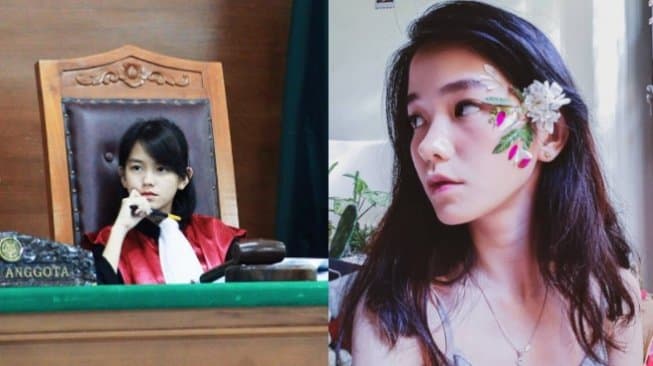 Fotonya Viral, Hakim Cantik Leanna Leonardo Disanjung Bude Sumiyati