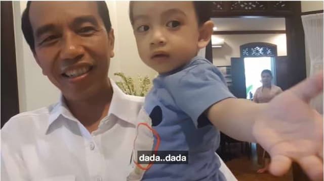 Balik ke Solo, Jokowi Unggah Vlog Keceriaan Bermain dengan Cucu