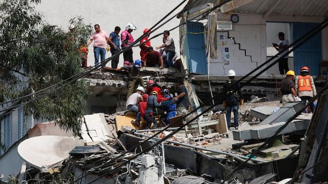 Gempa 7,1 SR Guncang Meksiko, 119 Orang Tewas