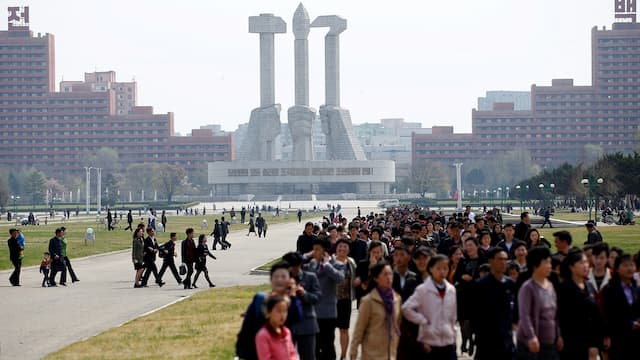 Melihat Kota Pyongyang, Korea Utara dari Atas