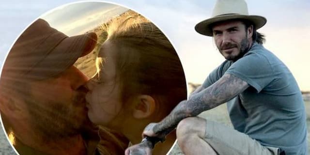 Foto Cium Bibir Putrinya Jadi Viral, Ini Kata David Beckham