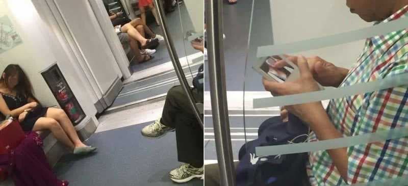 Pria Ini Tertangkap Kamera Curi Foto Wanita yang Tidur di MRT