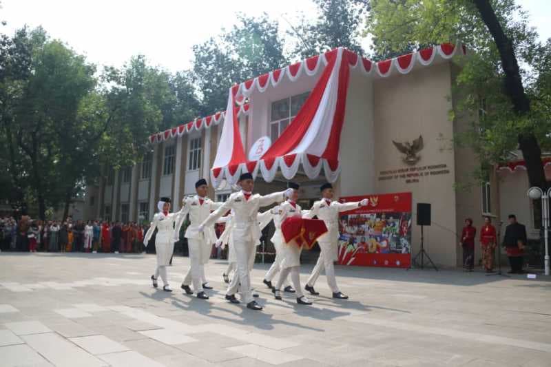 Saat Merah Putih Berkibar di Beijing