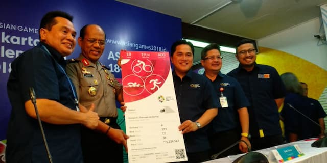 Catat, Tiket Asian Games 2018 Akan Dijual Pada 30 Juni 2018