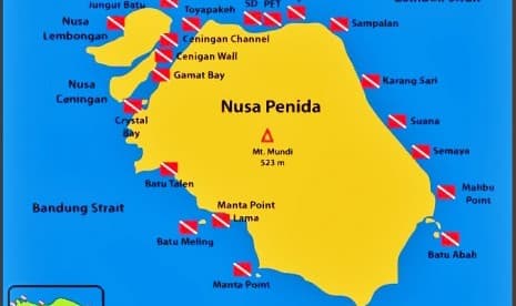 Jembatan Kuning Jadi Ikon Wisata Nusa Penida