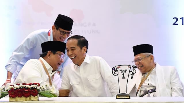 Hasil KPU: Jokowi Menang di 21 Provinsi, Sisanya Milik Prabowo