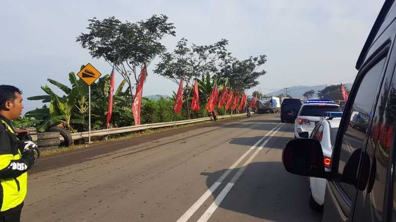 Saat Rombongan Jokowi Terjebak Macet jelang Lokasi HUT TNI di Cilegon